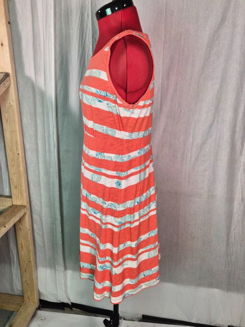 Tommy Bahama Womens Tank Mini Dress Size Small Coral Floral Stretch Summer G413 - Picture 3 of 13